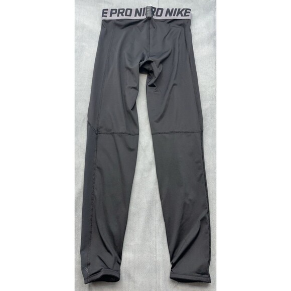 Nike Pro Combat Dri-Fit Black Bottoms Boys XL Compression Workout BV3516-010 - Picture 4 of 14